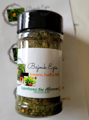 Bajouk Epis: Cerasee, basil and Chili. Just because healthy habit is a must.