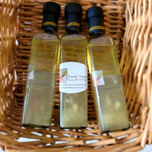 Turnip vinaigrette for your salad.