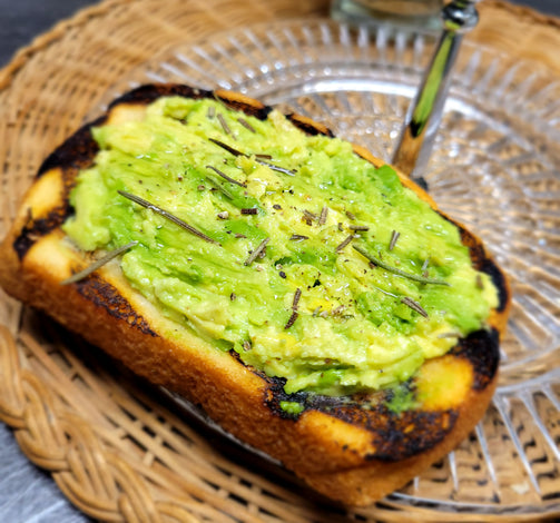 Avocado toast with Rosemary oil