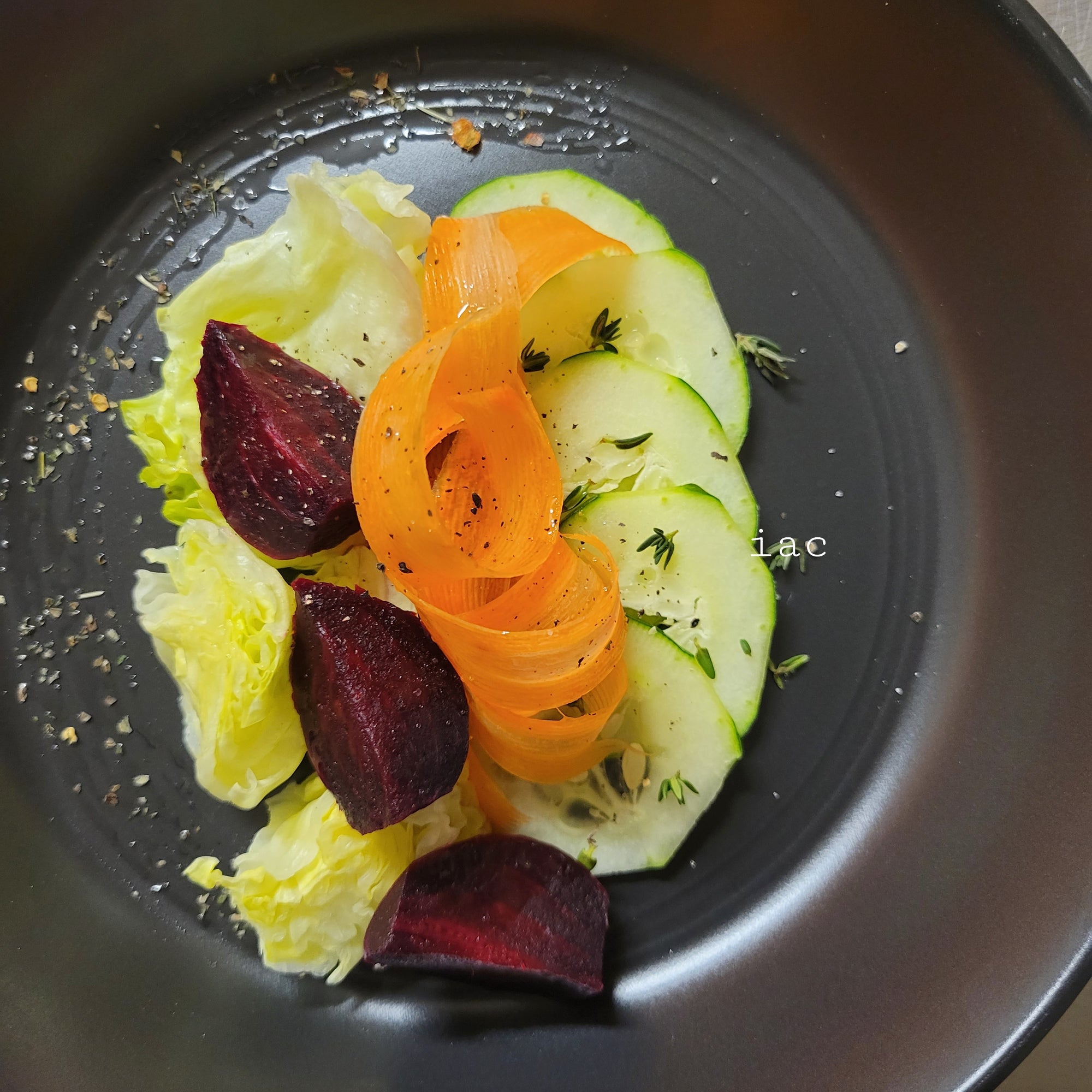 Chef's Root Salad, is an inspiration off all the produce here that we also have in Cuisine. Simple but delicious