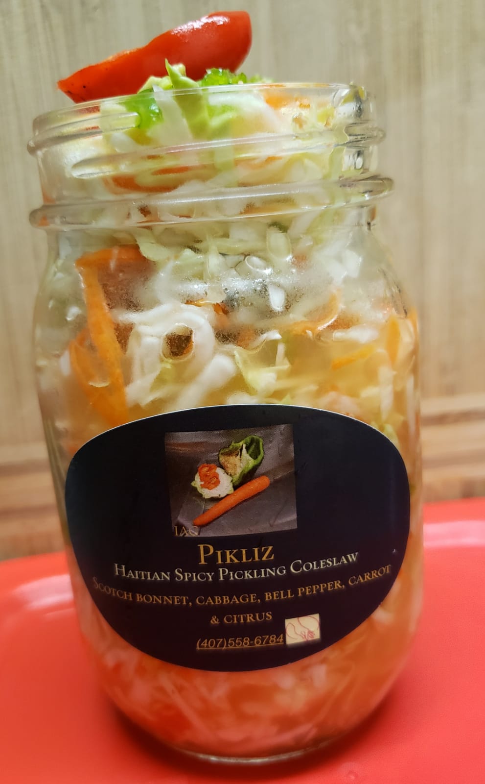 Pikliz (Haitian spicy pickling coleslaw)