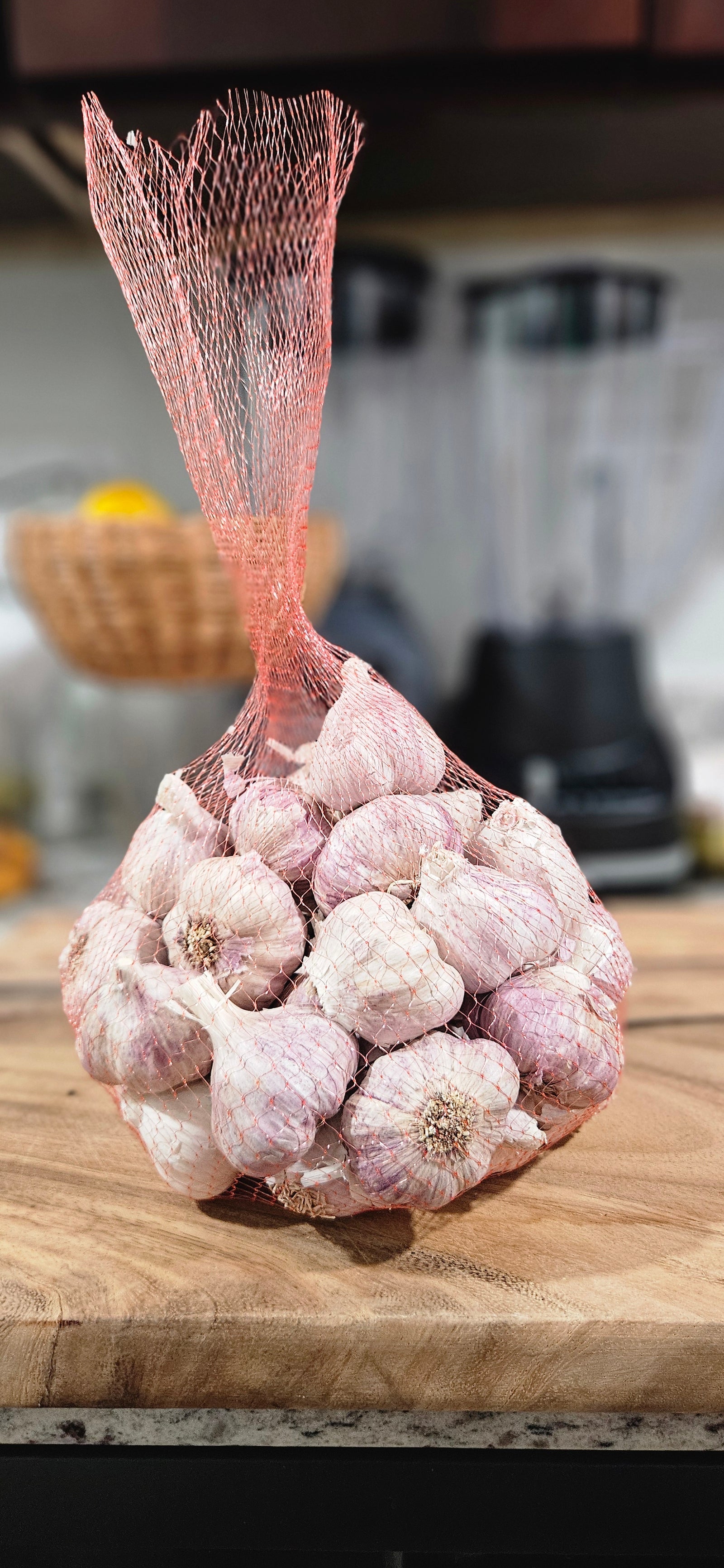 Purple garlic 