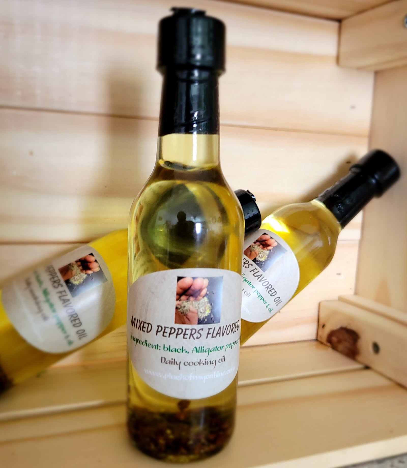 Mixed peppers flavored oil (Lwil pwav) 5oz