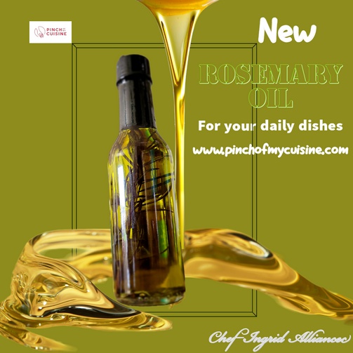 Rosemary flavored oil #rosemary